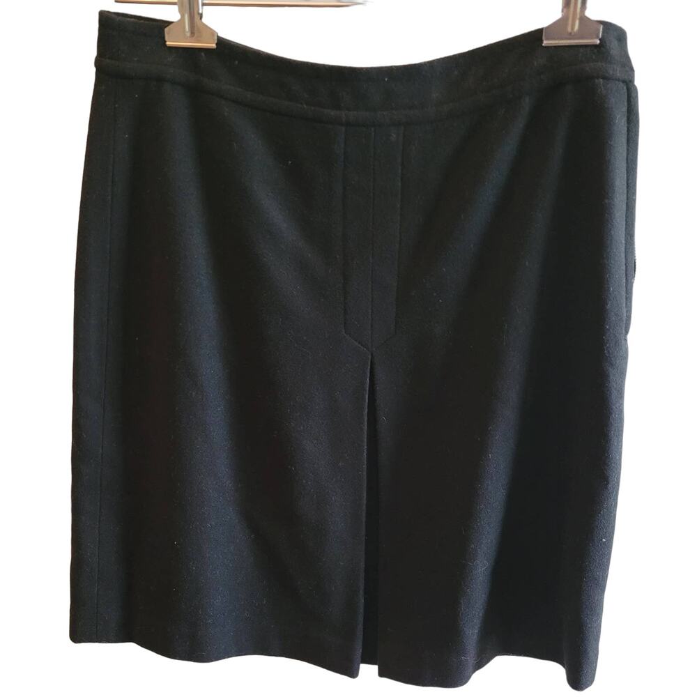 J. Crew Wool Cashmere Blend Split Back Side Zip Short Skirt sz 6